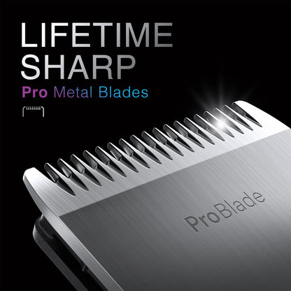All-in-One Trimmer for Men , Cordless with 180-Min Runtime, Lifetime Sharp Metal Blades, Waterproof, Precision Comb, 50+ Length Settings, Premium Case, 8-in-1