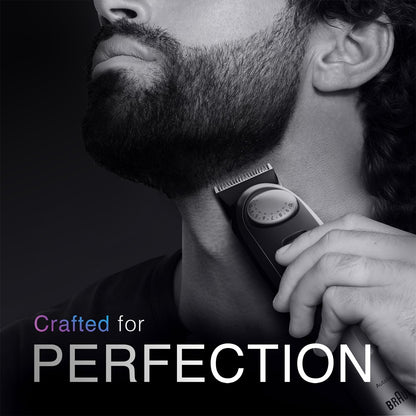 All-in-One Trimmer for Men , Cordless with 180-Min Runtime, Lifetime Sharp Metal Blades, Waterproof, Precision Comb, 50+ Length Settings, Premium Case, 8-in-1