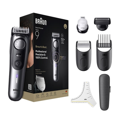 All-in-One Trimmer for Men , Cordless with 180-Min Runtime, Lifetime Sharp Metal Blades, Waterproof, Precision Comb, 50+ Length Settings, Premium Case, 8-in-1